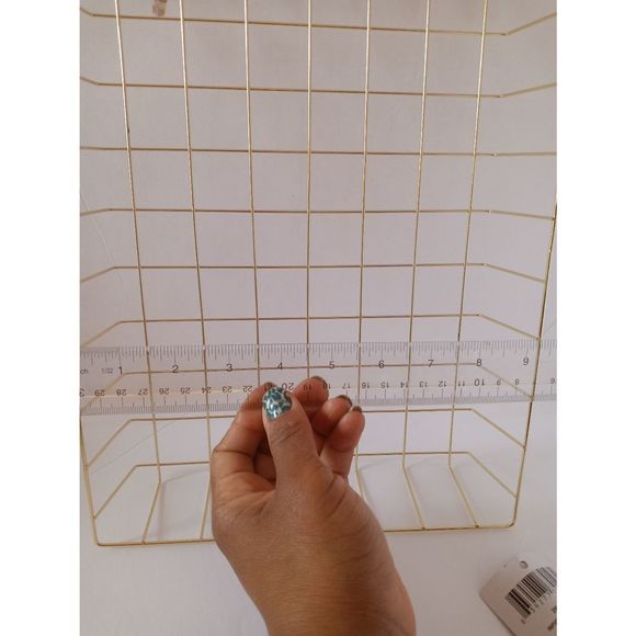 Gold Rectangular Shallow Basket - Picture 2 of 5